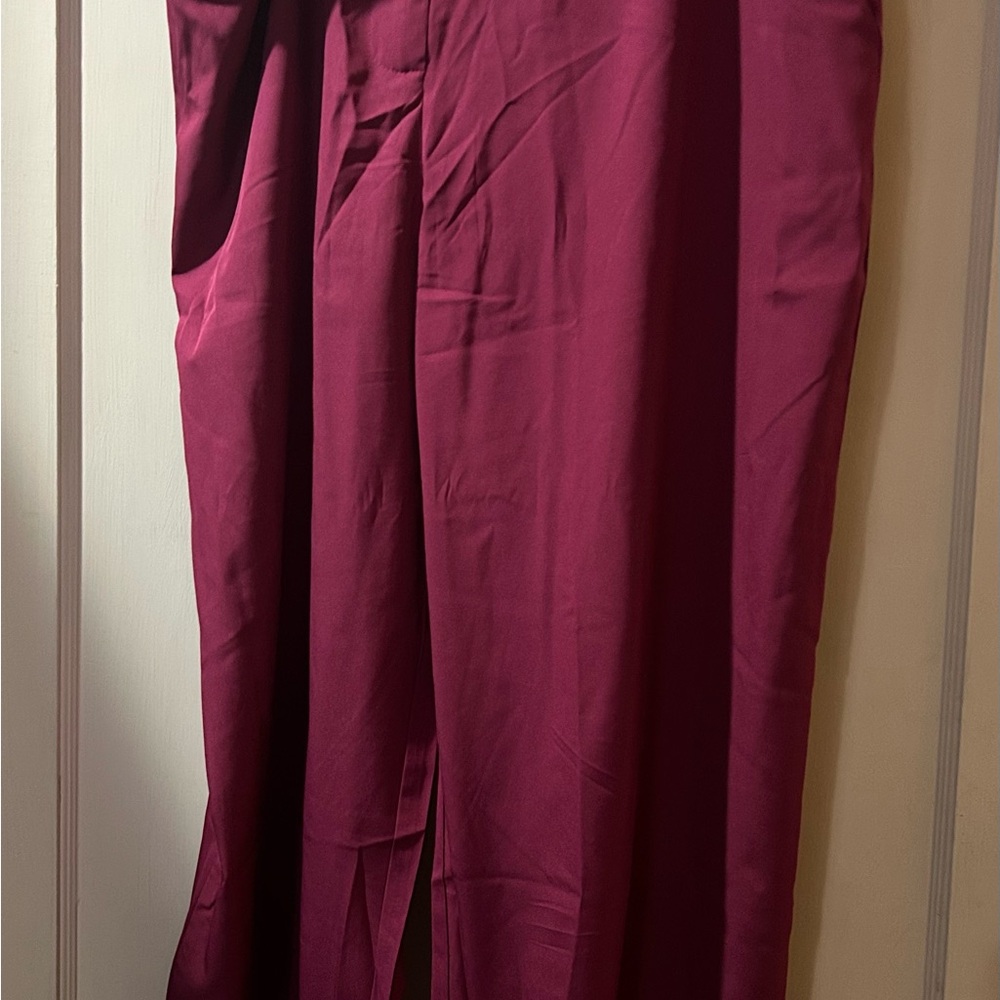 Women’s Elegant Burgundy Pants